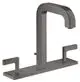 AXOR-HG-AXOR-Citterio-3-Loch-Waschtischarmatur-170-mit-Auslauf-140-mm-Hebelgriffen-Platte-und-Zugstangen-Ablaufgarnitur-Brushed-Black-Chrome-39136340 gallery number 1